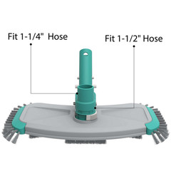 14&Prime; Weighted Pool Vacuum Head with Air Valve Fit 1 -1/4 & 1- 1/2&Prime;