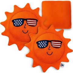 3 Pack Scum Absorber for Spa Hot Tubs, Reusable Spa Tub Cleaner, Oil, Orange