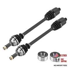 Rear Left Right CV Axle & Wheel Bearing Kit 2 Rear Axles and 2 Wheel Bearings