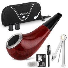 Scotte Shiny Pipe Small 3 Inch (Pack of 1), red