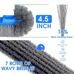 TidyMister 3-in-1 Pool Cleaning Kit Full Set – 18in Rounded End Pool Brush & …