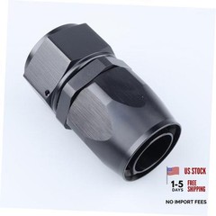 -16 AN Straight Swivel Hose End Fitting Aluminum Black 16AN Straight – Black