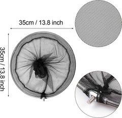 Pool Skimmer Net with Stainless Steel Telescopic Pole,58 Extendable Leaf Skimmer