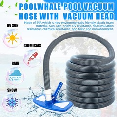 Innconee 4 Pcs Swimming Pool Vacuum Kits 11.8&Prime; Vacuum Head with 1-1/2&Prime; x 29.5…