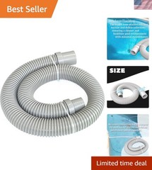 High-Quality 4 Feet Pool Vacuum Hose Replacement for Hayward V532LG, Gray