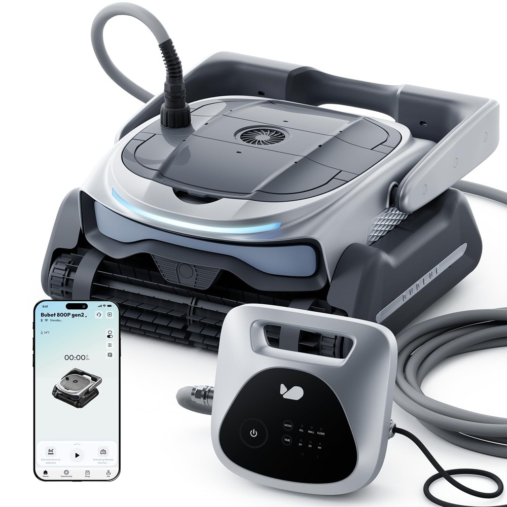 (2026 New) BUBLUE Bubot 800P Gen2 Robotic Pool Cleaner Pool Vacuum for Inground