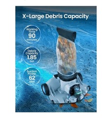 KOKIDO – XTROJET 620 /Automatic Leaf Robotic Pool Vacuum Cleaner