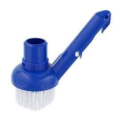 Swimming Pool Corner Vacuum Brush with Adjustable Vac Ring – Nylon Bristles