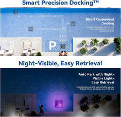 X5 Robotic Pool Vacuum for Inground Pools, Cordless Cleaner W/Smart Navigation,