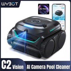 WYBOT C2 Vision Wall Climb Cordless Pool Vacuum Robot for inground Pools AI Came