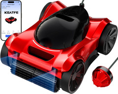 FL-01 Robotic Pool Cleaner for All Pool Shapes, Wall & Waterline Pool Vacuum Rob