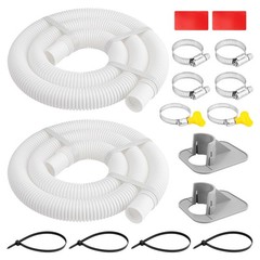 Above Ground Pools&rsquo;s Pool Pump Hose, 2 Pack 1.25&Prime; Diameter Filter White