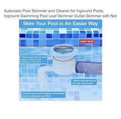 Automatic Pool Skimmer Cleaner for Inground Pools Leaf Skimmer Net