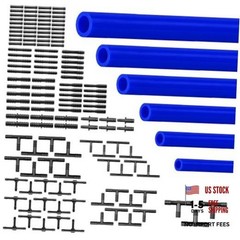 Silicone Vacuum Hose Kit Blue 6PCS 10FT 1/8&Prime; 5/32&Prime; 3/16&Prime; 1/4&Prime; Blue 10FT 6PCS