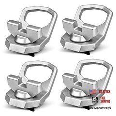 Lock & Ride Max D-Rings Set of 4 – – Fits 2024-2025 Polaris Xpedition Silver