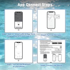 Over-Ground Robotic Pool Cleaner,APP Support, Solar Powered & Battery-Powered…