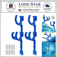 2-Pack Plastic Pool Pole Hooks – Efficient Storage for Skimmers, Rakes & More