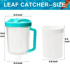Leaf Canister Catcher In-Line Leaf Canister for Pool & Spa, with Mesh Basket & 5