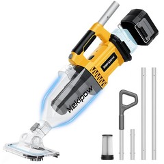 Cordless Handheld Pool Vacuum for Above Ground Pool for Dewalt 20V Battery, S…