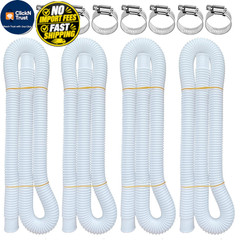 Pool Hoses for Above Ground Pools, 4 Pack 1.25 x 59 Inch 1.25*59inches, White