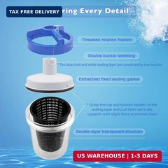 ATRACYPART Inline Pool Leaf Canister Compatible with Hayward W560 PoolVac Naviga