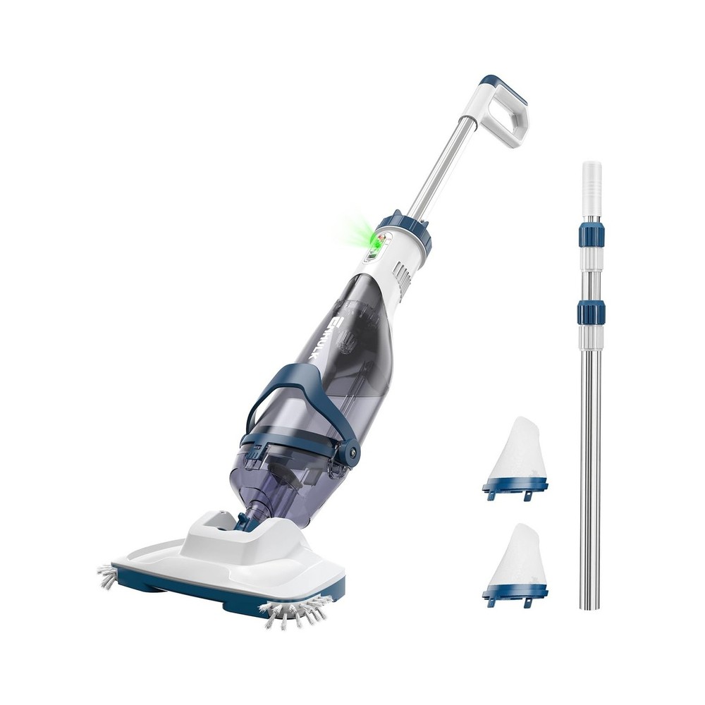 Pro Cordless Pool Vacuum – 18.5 GPM Powerful Suction, 70min Runtime & 13.4&Prime; W…