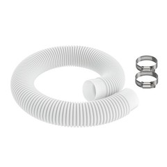 1.5&Prime; x 2&prime; Plastic Return Suction Pool Hose 2 feet x 1.5 inches, White