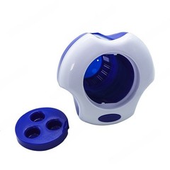 7 Inch Pool Floating Dispenser with UV Resistant PVC Thermometer and 3 Hole Lid