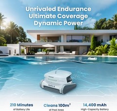 Poolmate Hydro 4 Cordless Robotic Pool Cleaner for All Pool Types Pool Vacuum
