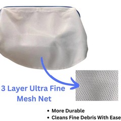 Professional 19&Prime; Fine Mesh Pool Skimmer Net – Triple Layer Net for Fine Debri…