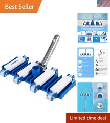14 » Heavy Duty Pool Vacuum Head – Flexible Swivel for Effortless Pool Cleaning