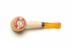 Missouri Meerschaum Mini Varnished Gold Stem 1 Count (Pack of 1), Brown