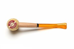 Missouri Meerschaum Mizzou Corncob Tobacco Pipe 1 Count (Pack of 1), yellow