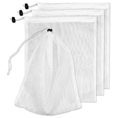 4Pcs Pool Vacuum Replacement Mesh Bag, Leaf Net Bag Fine White