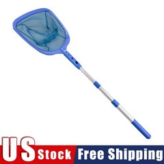 Heavy Duty Pool Skimmer Leaf Rake Net Fine Mesh Swimming Pool Cleaner Tool