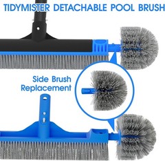 Lightweight Round Pool Brush with Angled Bristles for Effortless Dirt Removal