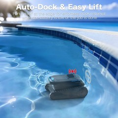 CP20 Cordless Robotic Pool Vacuum Cleaner Wall-Climbing Above & In-Ground Pools