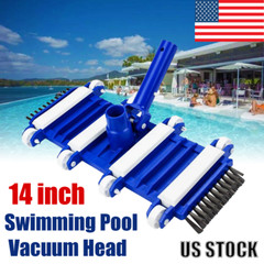 14 Inch Pool Vacuum Cleaner Head, Swimming Pool Vacuum Head With Side Brush PVC