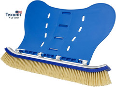 Pool Brush with Brush Tail for Cleaning Pool Walls Using Water Pressure, 18&Prime; Tou