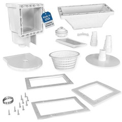 Jed Pool Tools 45-405 Wide Mouth Thru-The-Wall Kit For Above Ground Pool And