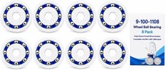 8-Pack Stainless Steel Bearings for Polaris Pool Cleaners