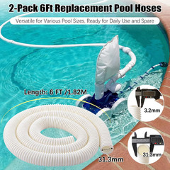 3 Pack 9-100-3102 Replacement Pool Hose Compatible with Polaris 360, 6-Ft Cuffle
