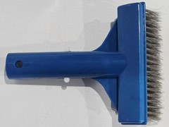 5&Prime; Heavy Duty Pool Brush for Stubborn Stains, Steel Bristles