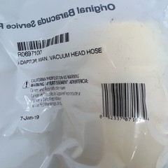 Zodiac R0697100 Plastic Hose Adaptor for Swimming Pool Vacuum Cleaner Head