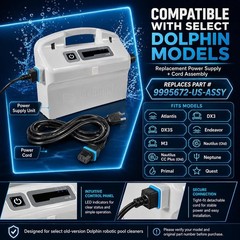 9995678-US-ASSY Power Supply with Power Cord for Maytronics Dolphin Pool Cleaner